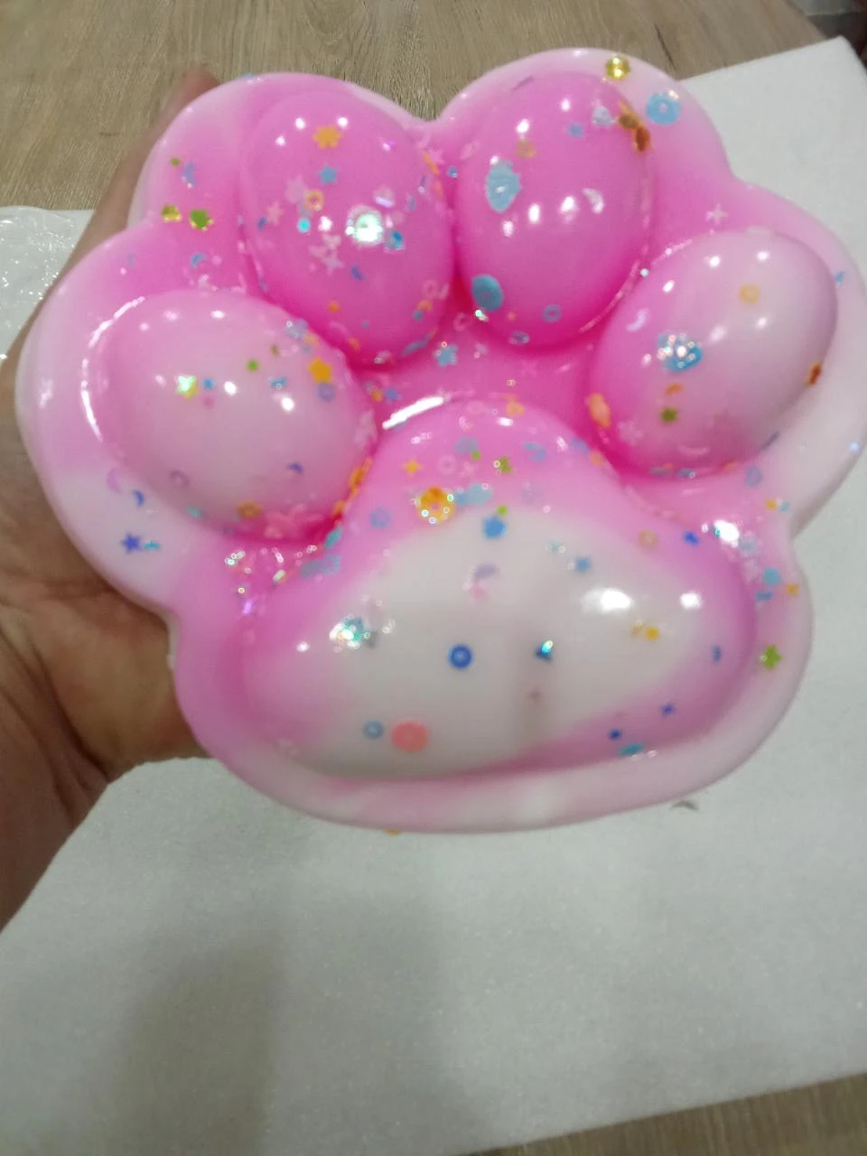 Urso gigante de patinha rosa macia 17 cm de largura simplesmente magnífico 😍 – photo 3